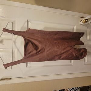 Brown Sleeveless Jumpsuit